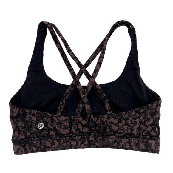 Lululemon Energy Bra Medium Support Wild Thing Camo Brown Earth Multi 6 S - Picture 8 of 10